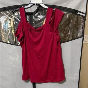 Chic Burgundy Women's Blouse